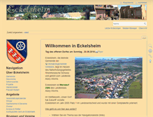 Tablet Screenshot of eckelsheim.de